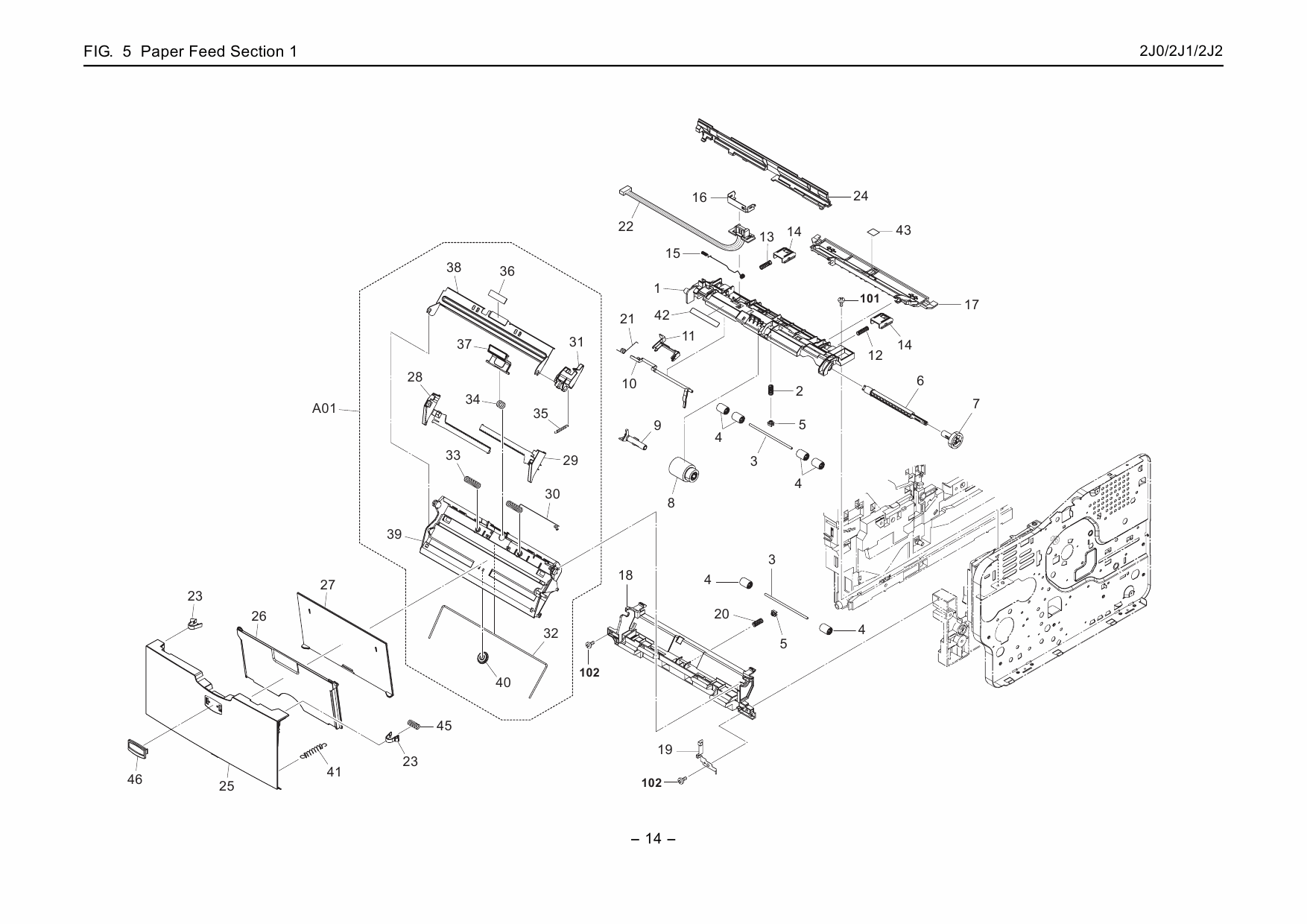 KYOCERA LaserPrinter FS-2020D 3920DN 4020DN Parts and Service Manual-6